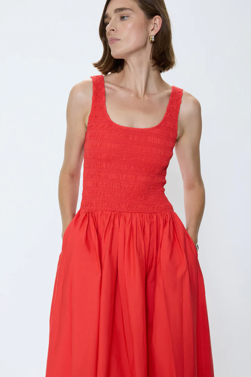 Alessia Smocked Midi Dress - Image 2