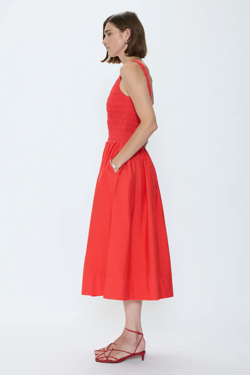 Alessia Smocked Midi Dress - Image 3