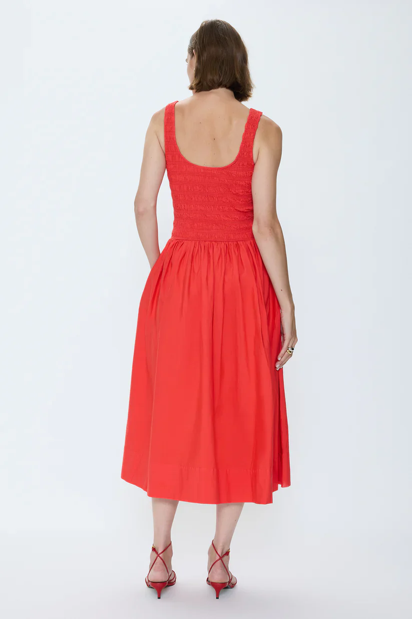 Alessia Smocked Midi Dress - Image 4