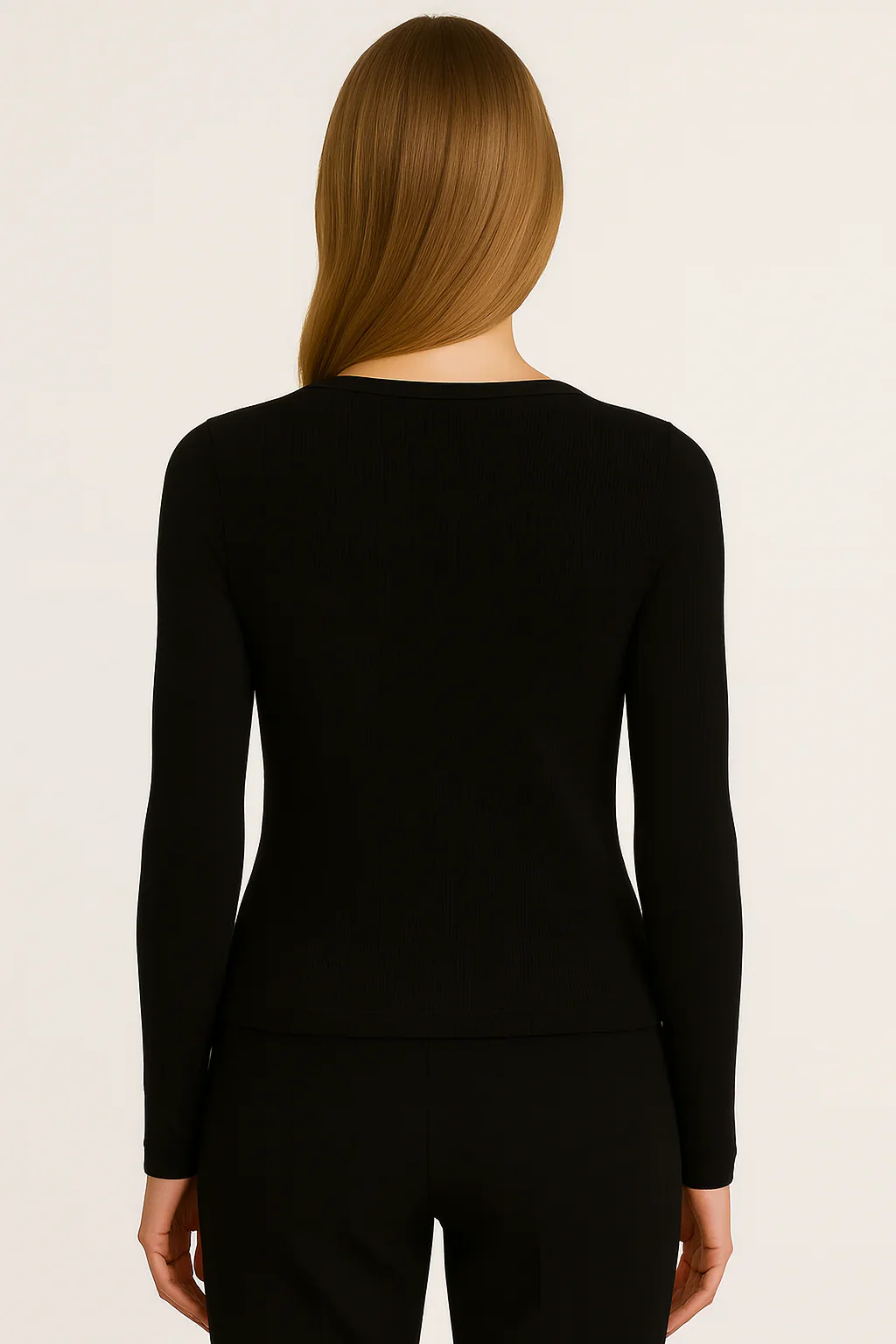 Alie U-Neck Rib Longsleeve - Image 5