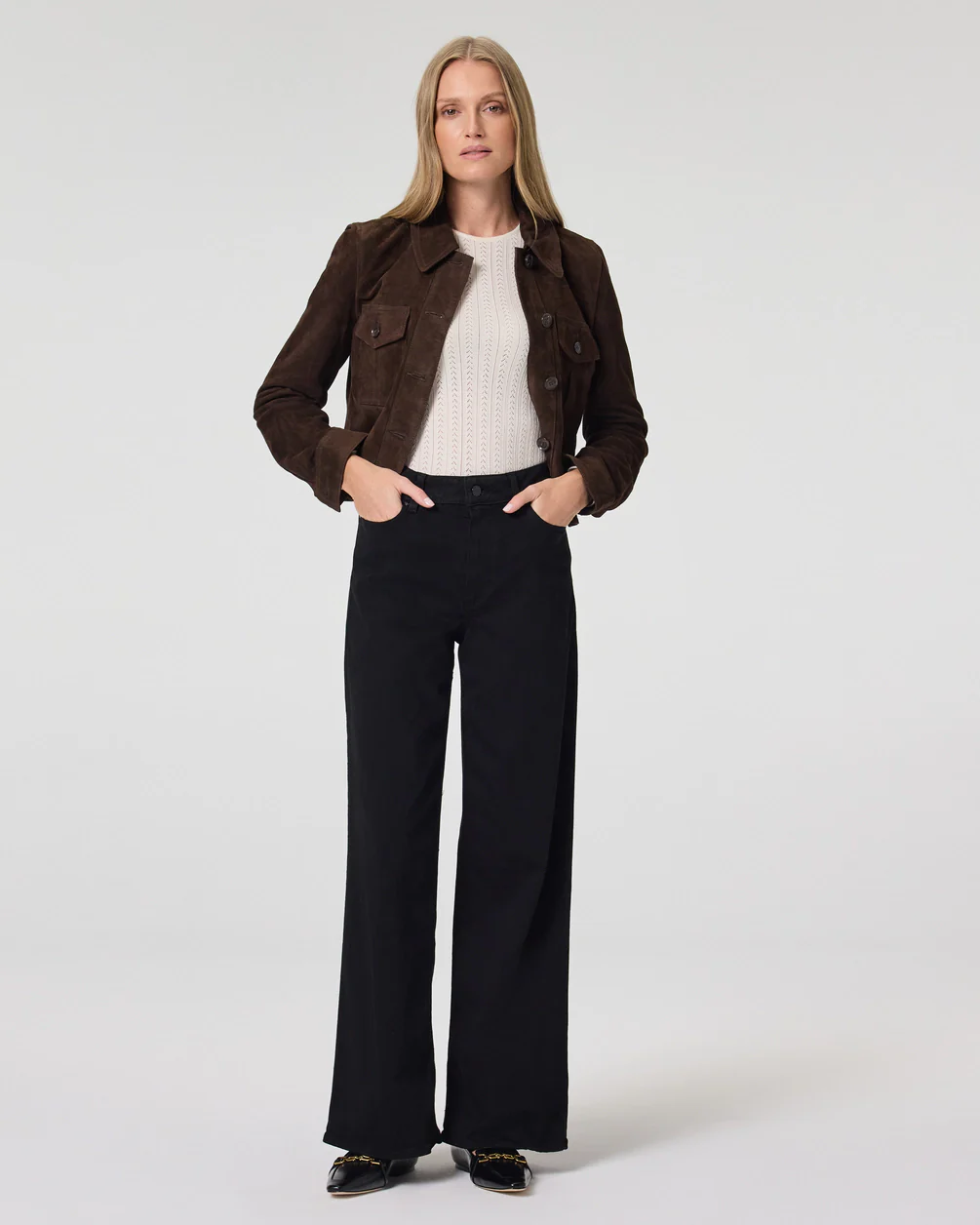 Anessa 31" Wide Leg in Black Shadow - Image 2