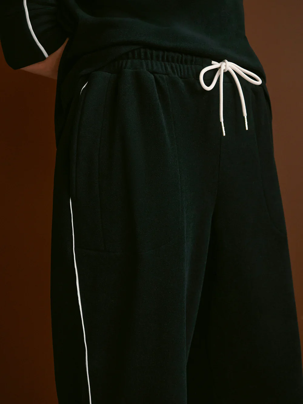 Brushed Rib Straight Leg Pant - Image 3