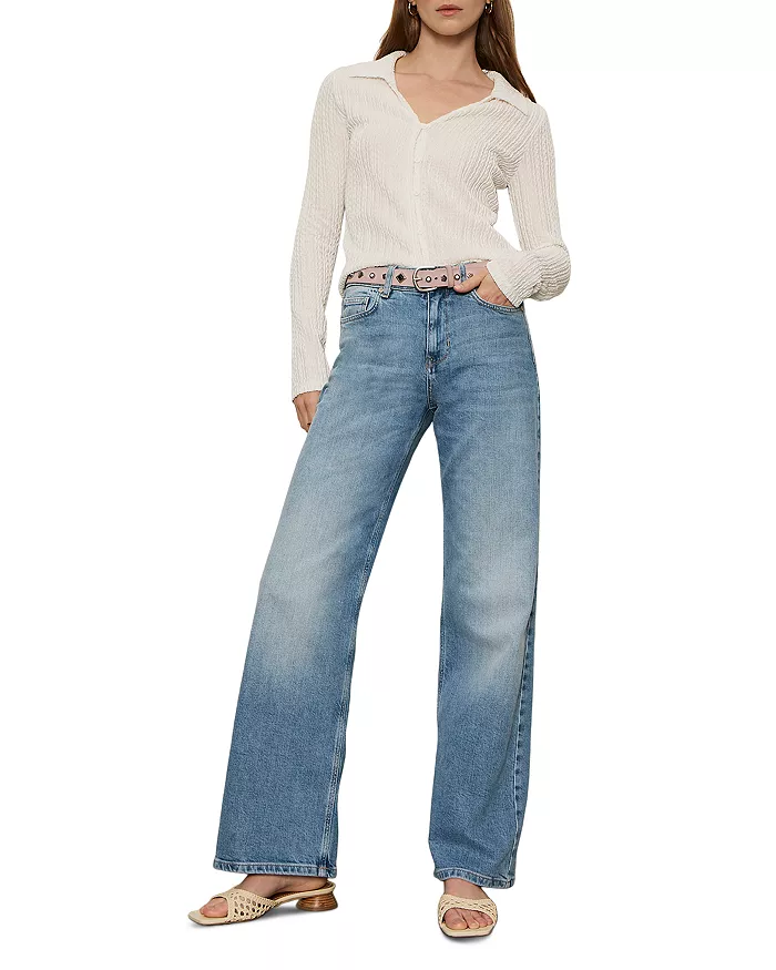 Button Down Textured Top - Image 2