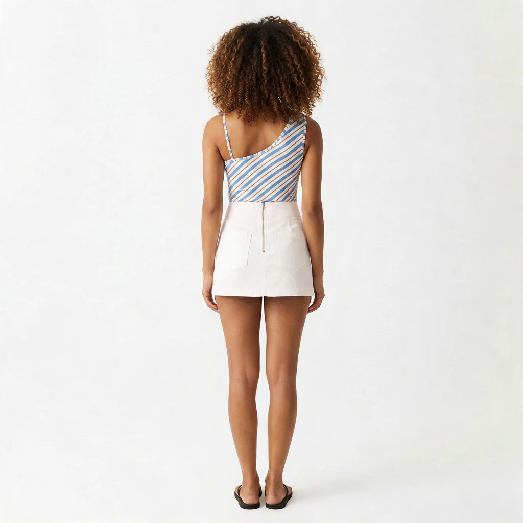 Calla Denim Mini Skirt - Image 3