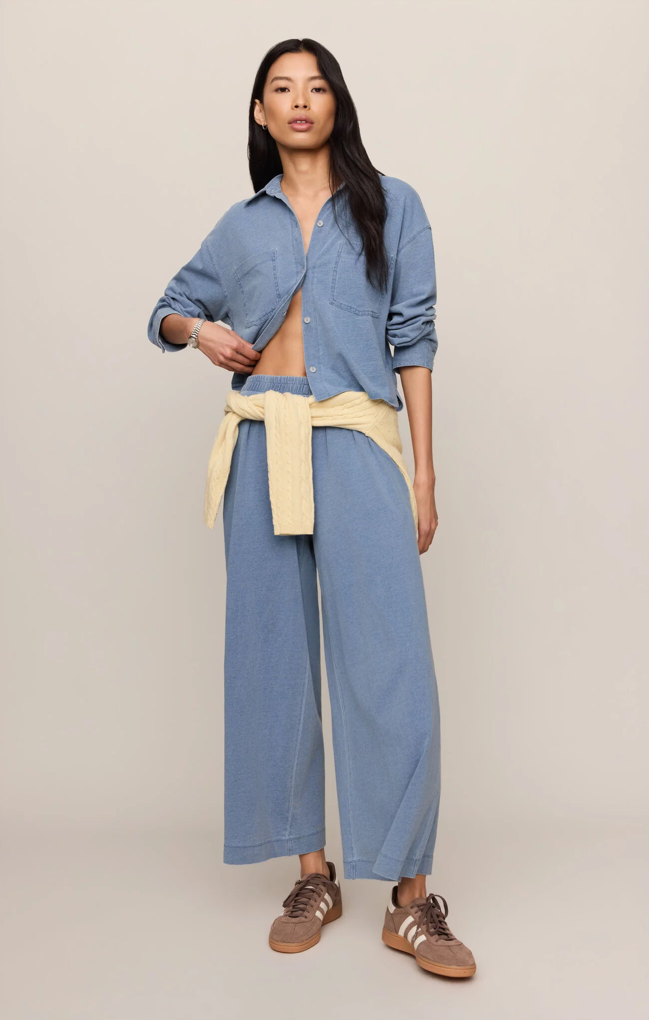 Cropped Reese Denim Button Up - Image 2