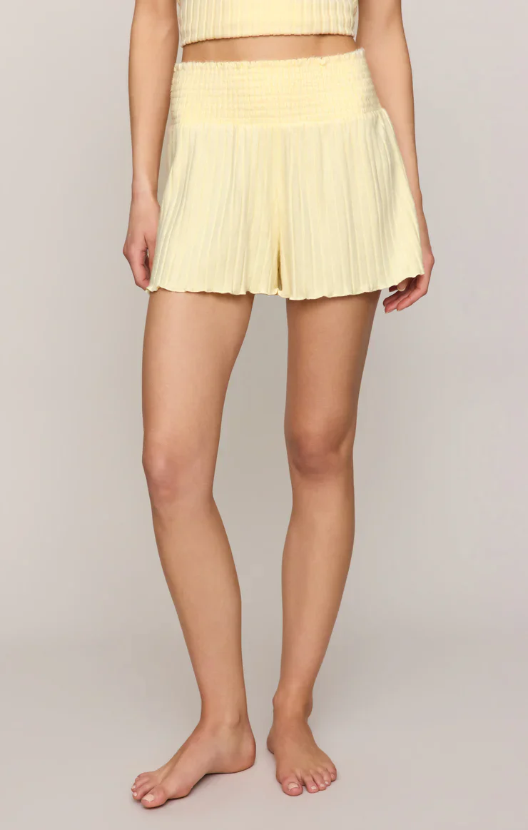 Dawn Smocked Rib Short - Image 9