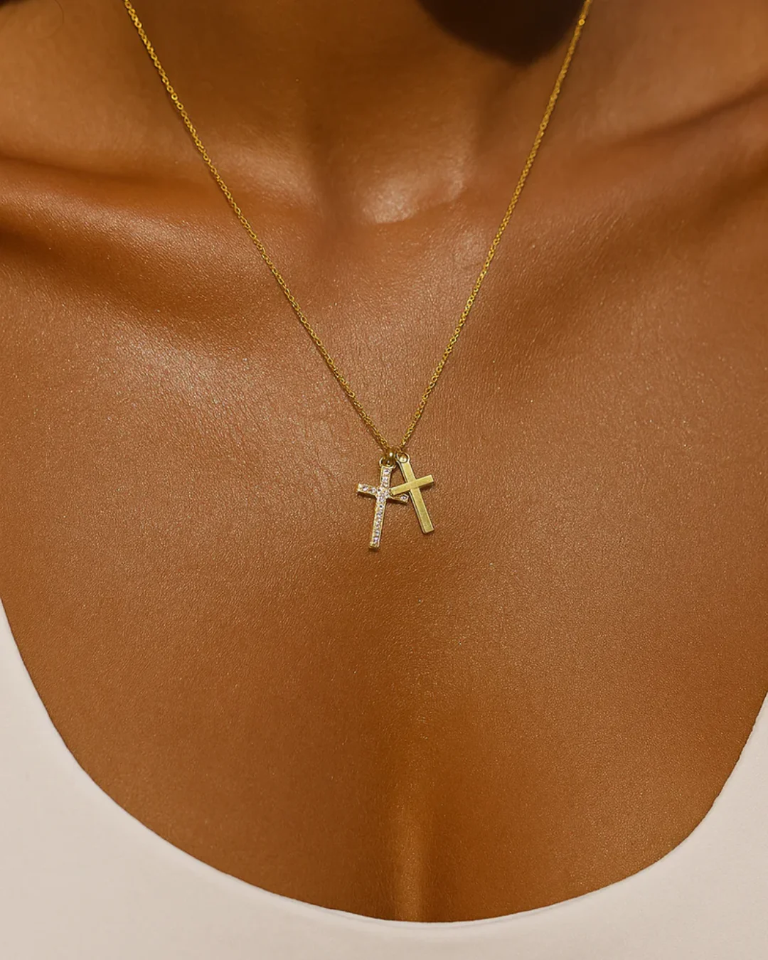 Double Cross Necklace - Image 2