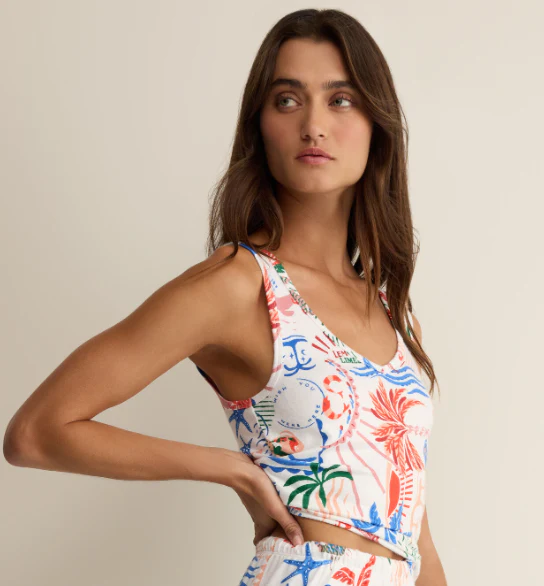 Double V-Neck Getaway Tank - Image 2