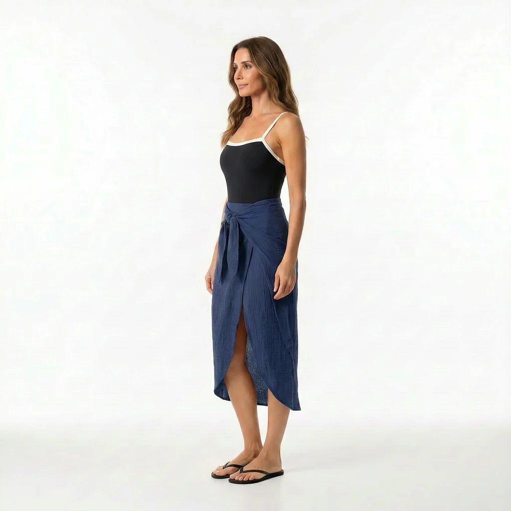 Faux Sarong Skirt - Image 5