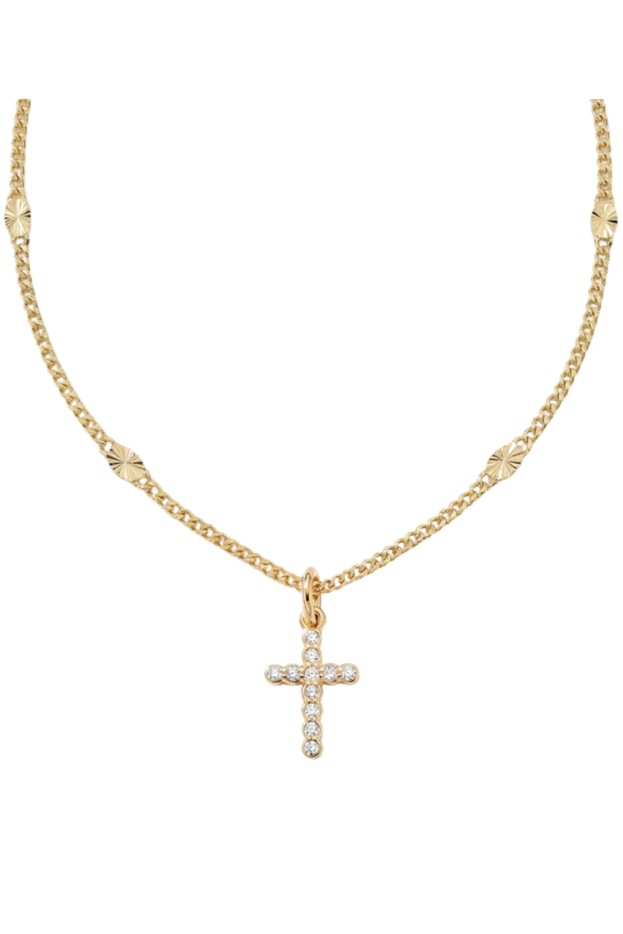 Frankie Mini Cross Necklace