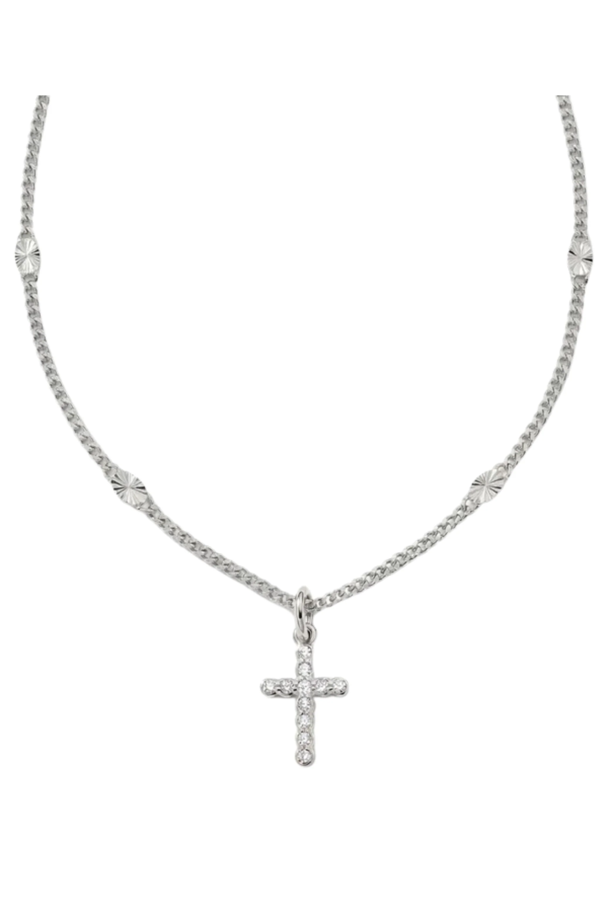 Frankie Mini Cross Necklace - Image 3