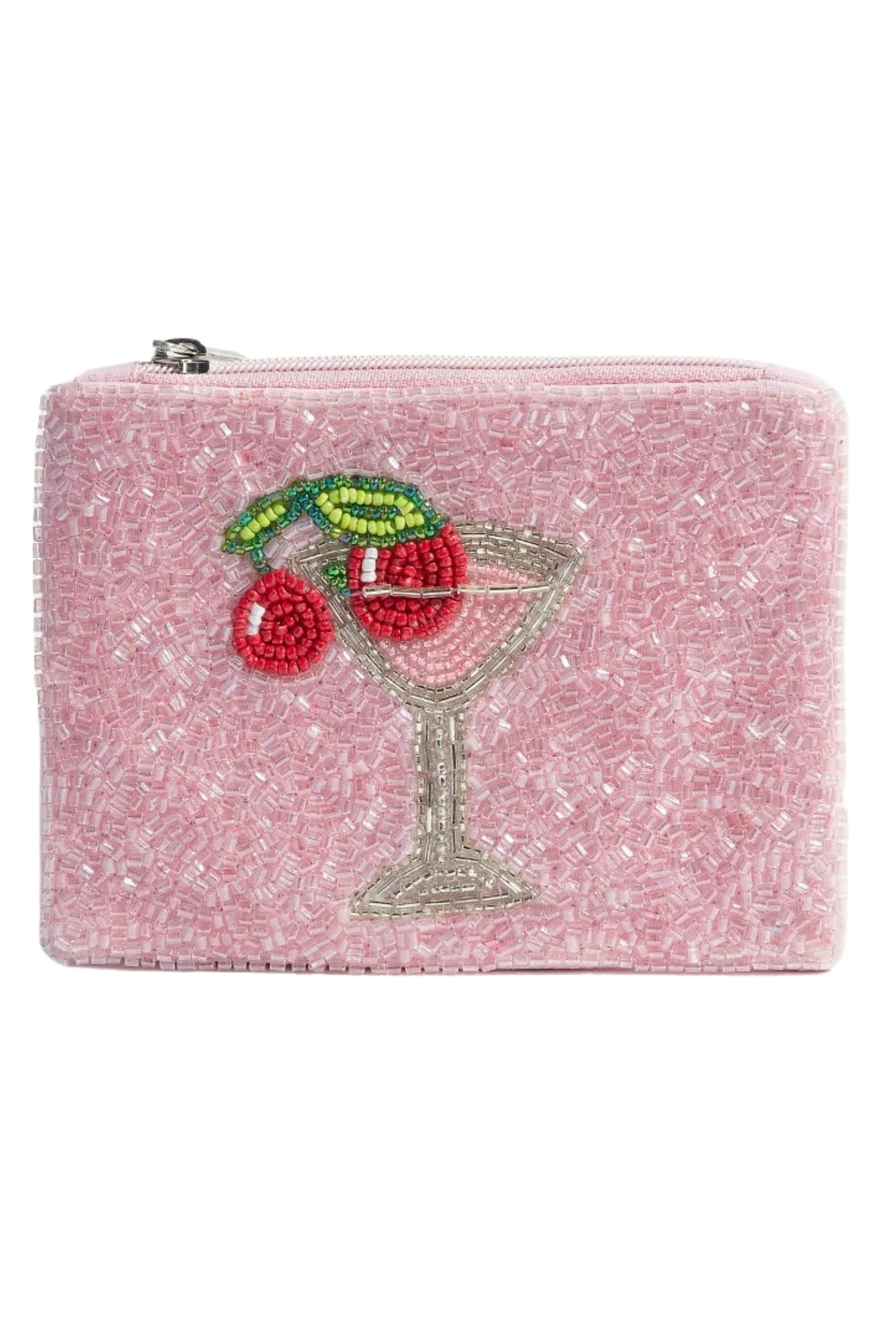 Cherry Glass Martini Coin Purse