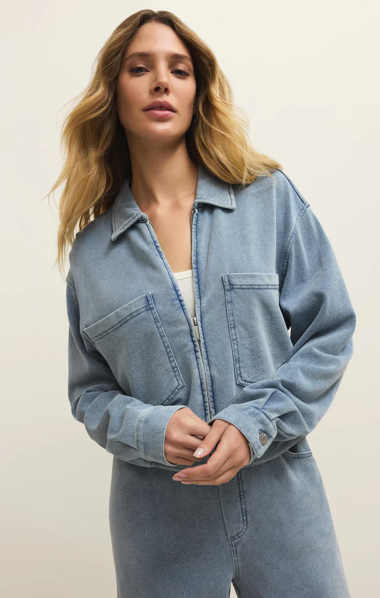 Heritage Knit Denim Jacket - Image 3