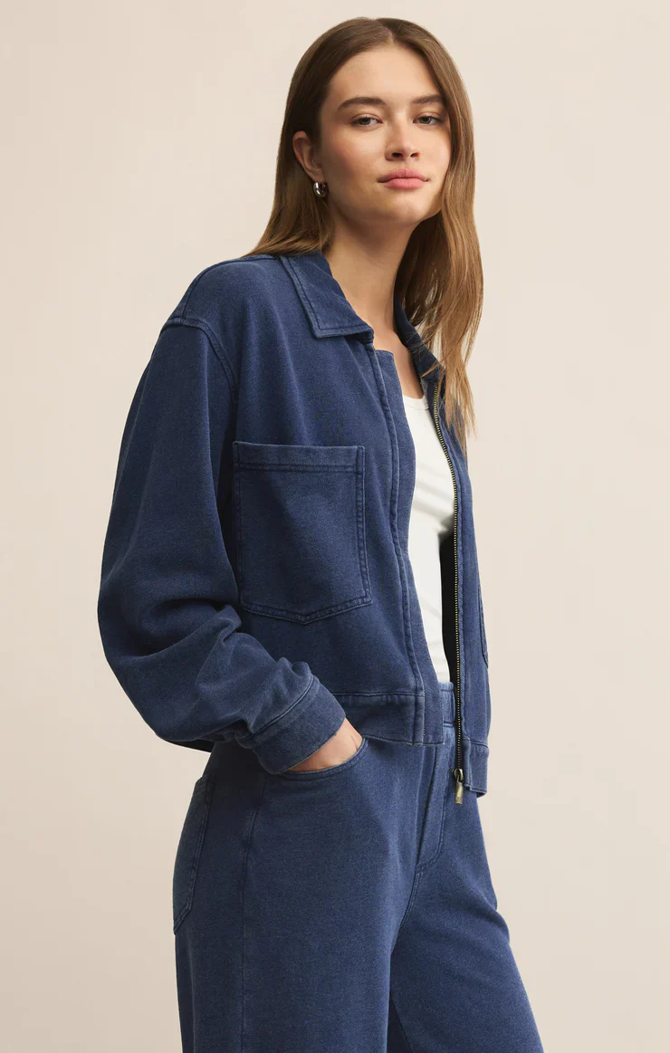 Heritage Knit Denim Jacket - Image 7