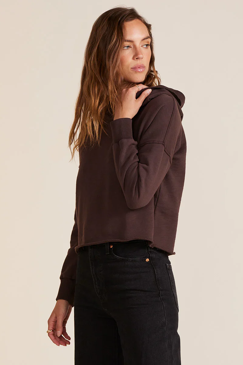 Hi Low Cropped Hoodie - Image 2