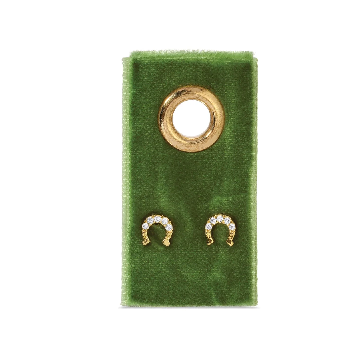 Horseshoe Studs on Velvet Gift Tag