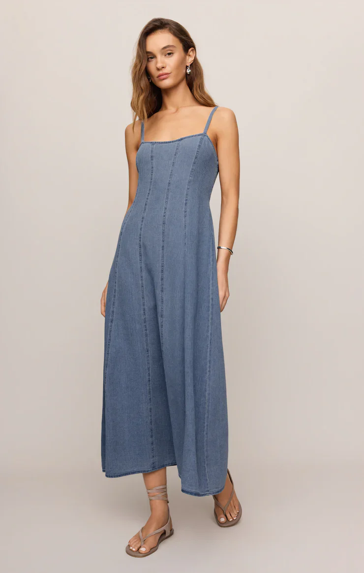 Leonora Indigo Midi Dress - Image 2