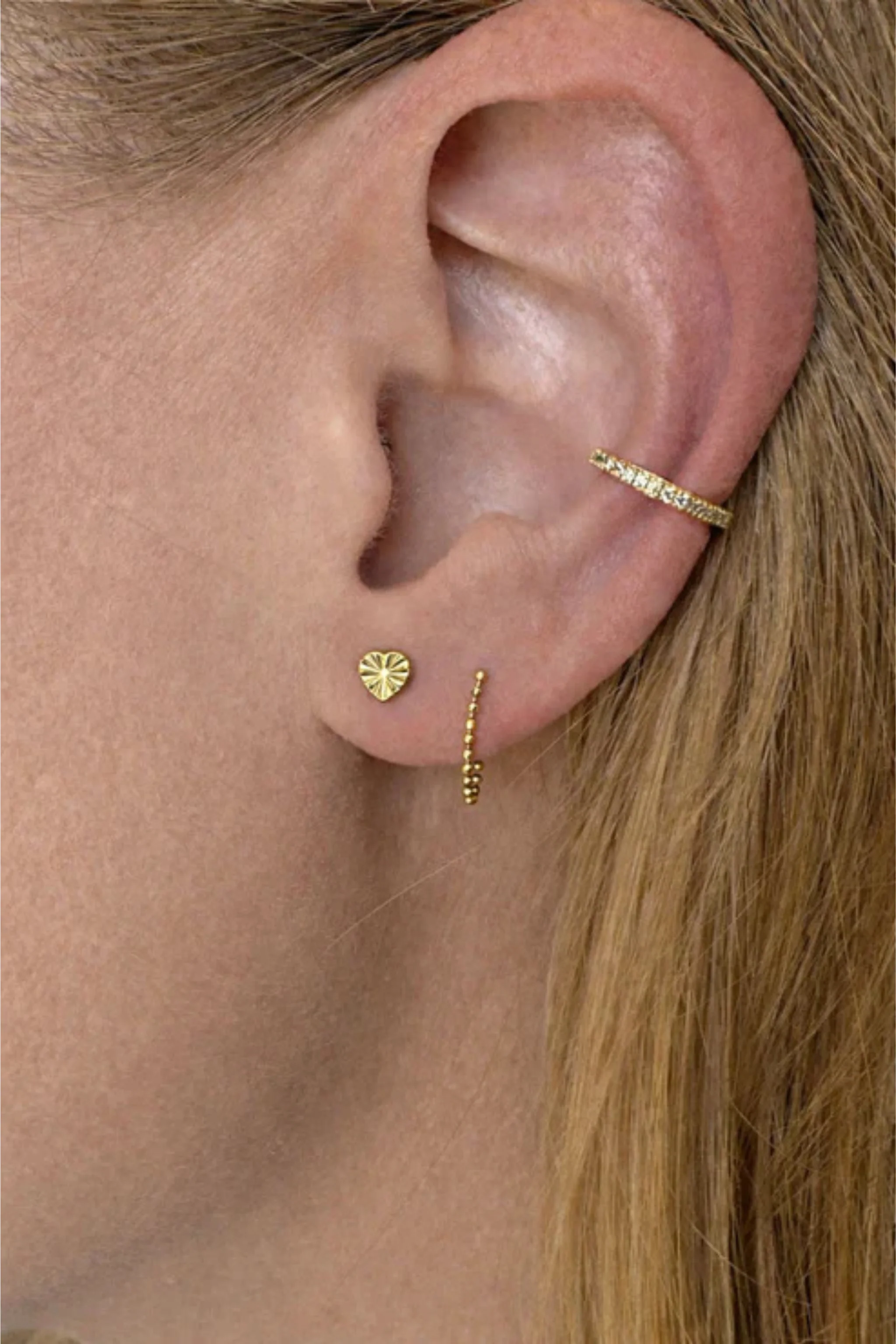 Lil Love Heart Stud Earrings - Image 2