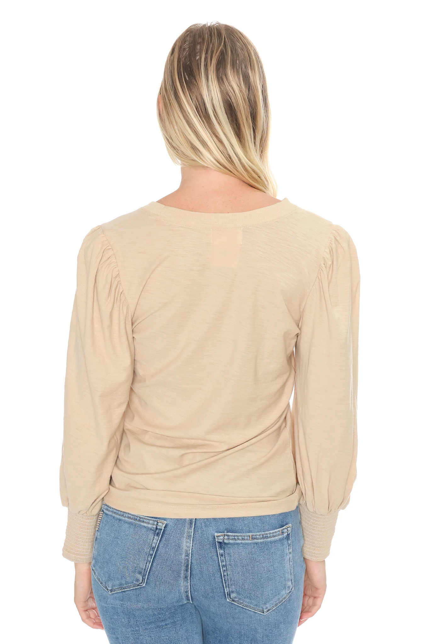 Loren Smocked Peasant Tee - Image 28