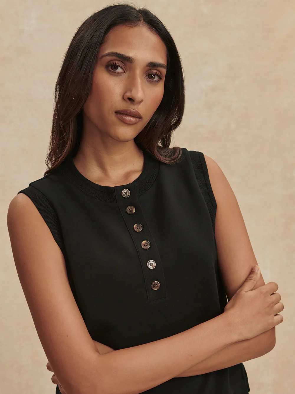 Marla Button Placket Tank - Image 3