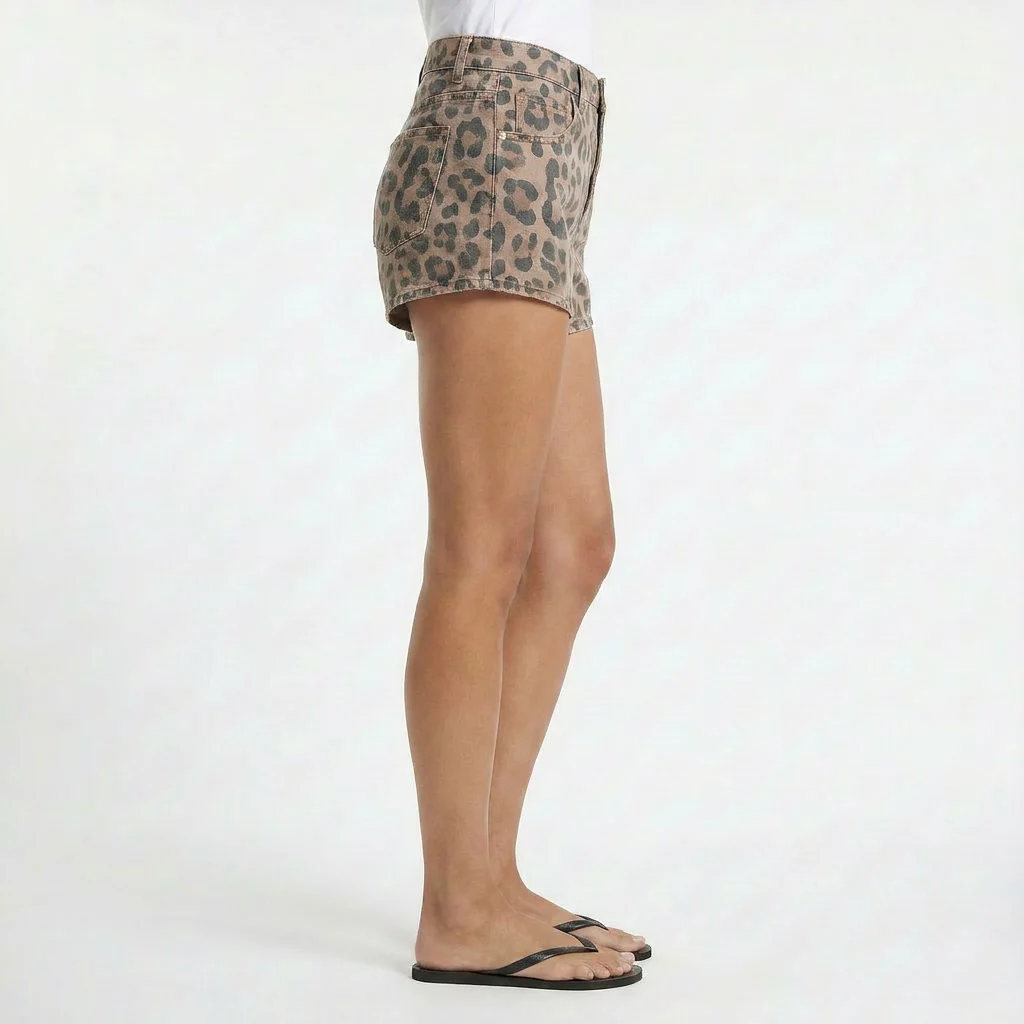 Now or Never Printed Shorts in Brown Sugar - Image 2