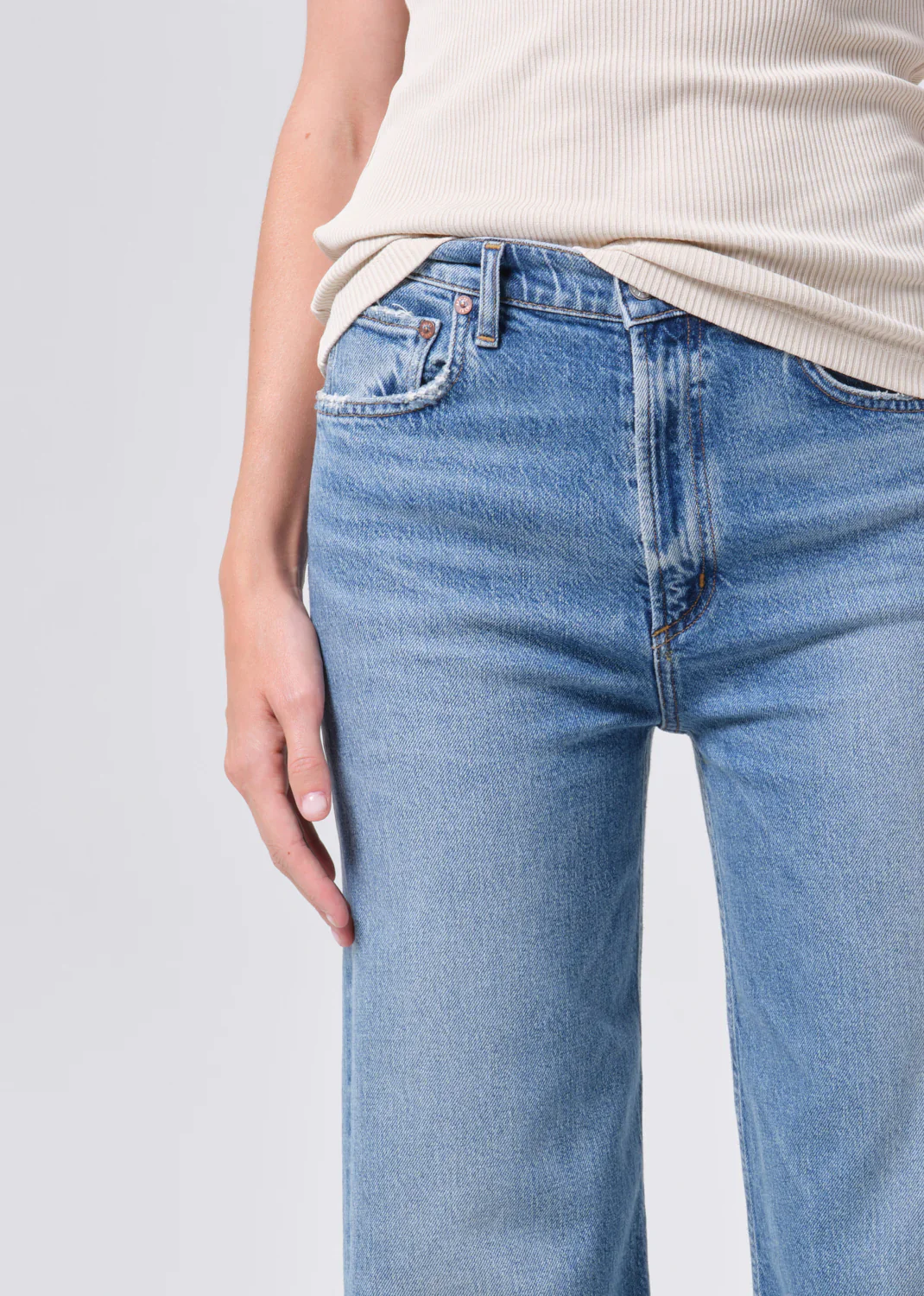 Ren Wide Leg in Measure - Image 5