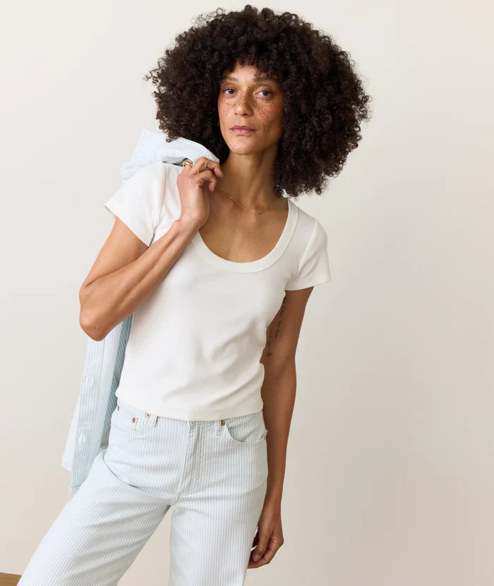 Sun-In Lexi Scoop Neck Tee - Image 6