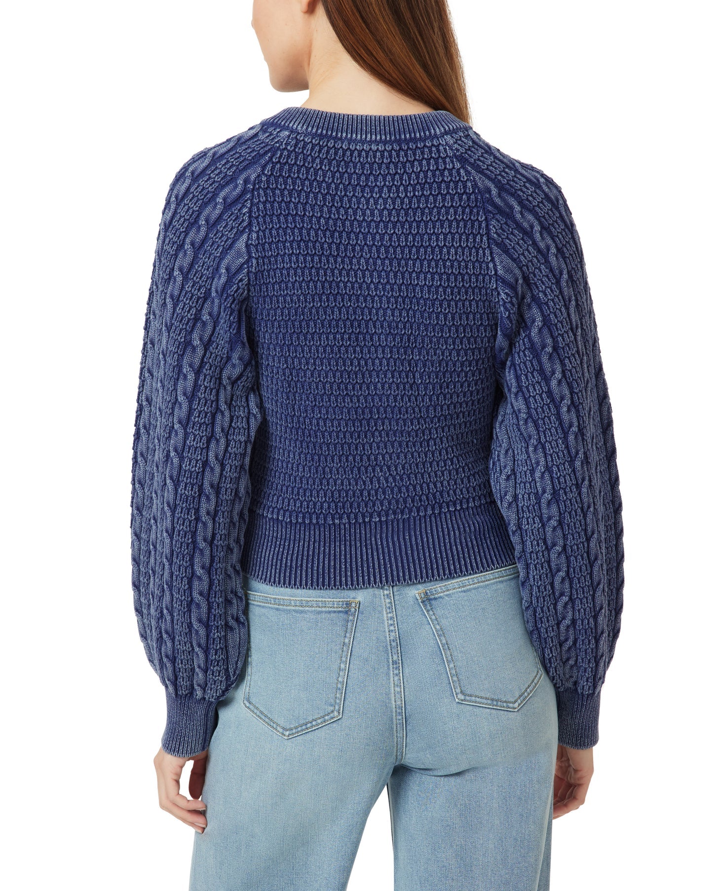 Washed Cable Cardigan - Image 3